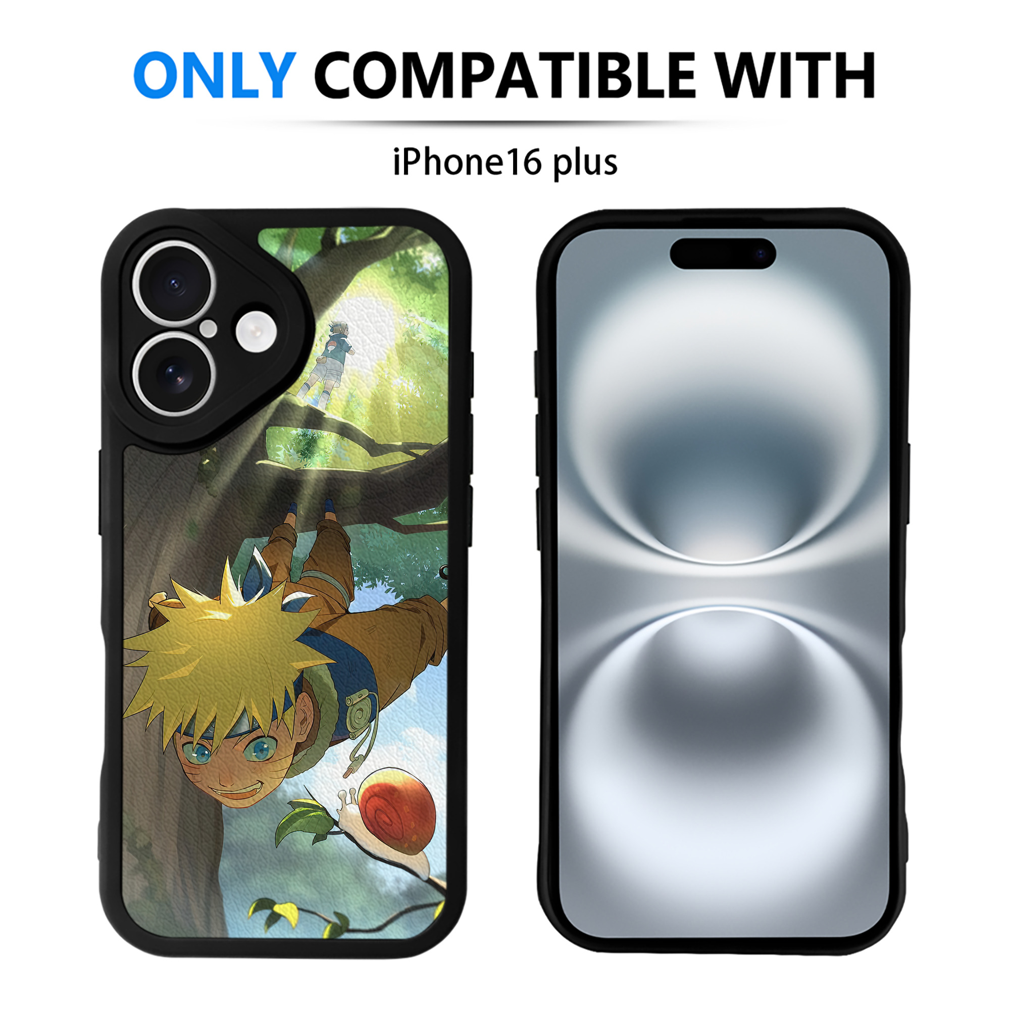 （画像用） NARUTO -ナルト- NARUTO -ナルト- 疾風伝 【iPhone 16シリーズ対応】シリコンスマホケース（レザー調） 材質：シリコン